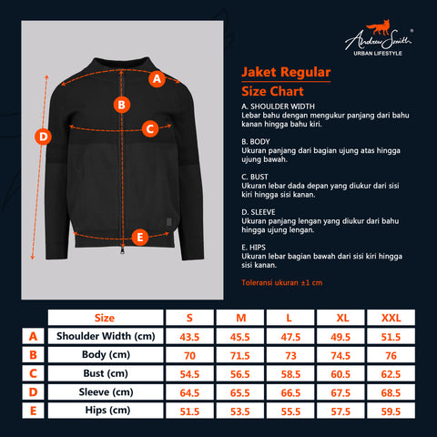 Andrew Smith Jaket Pria A0181J03I Andrew Smith Jaket Pria A0181J03I