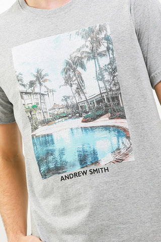 Andrew Smith T-Shirt Slim Fit Pria A0117P04F