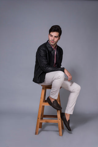 Andrew Smith Jaket Slim Fit Pria A0117J01A Andrew Smith Jaket Slim Fit Pria A0117J01A