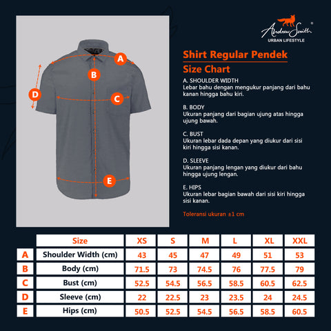 Andrew Smith Kemeja Lengan Pendek Pria A0032P08A