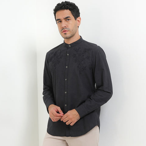 Andrew Smith Kemeja Koko Lengan Panjang Pria A0027J01F