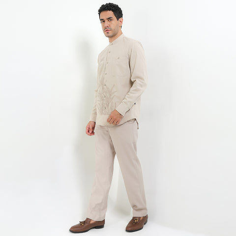 Andrew Smith Kemeja Koko Lengan Panjang Pria A0028J05Z