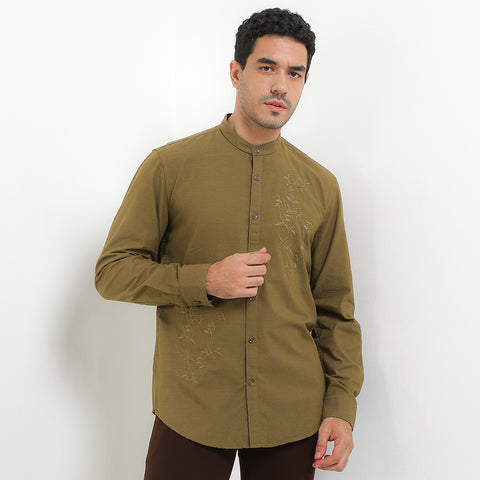 Andrew Smith Kemeja Koko Lengan Panjang Pria A0029J03K