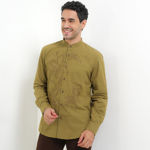 Andrew Smith Kemeja Koko Lengan Panjang Pria A0030J07D