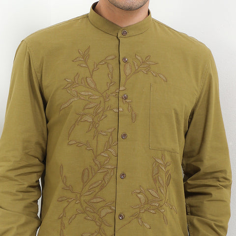 Andrew Smith Kemeja Koko Lengan Panjang Pria A0030J07D