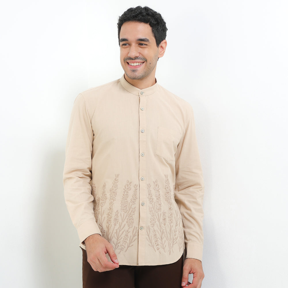 Andrew Smith Kemeja Koko Lengan Panjang Pria A0088J05E