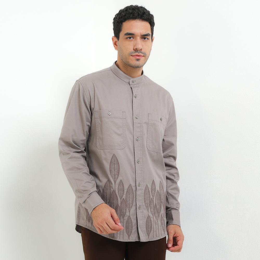 Andrew Smith Kemeja Koko Lengan Panjang Pria A0093J03D