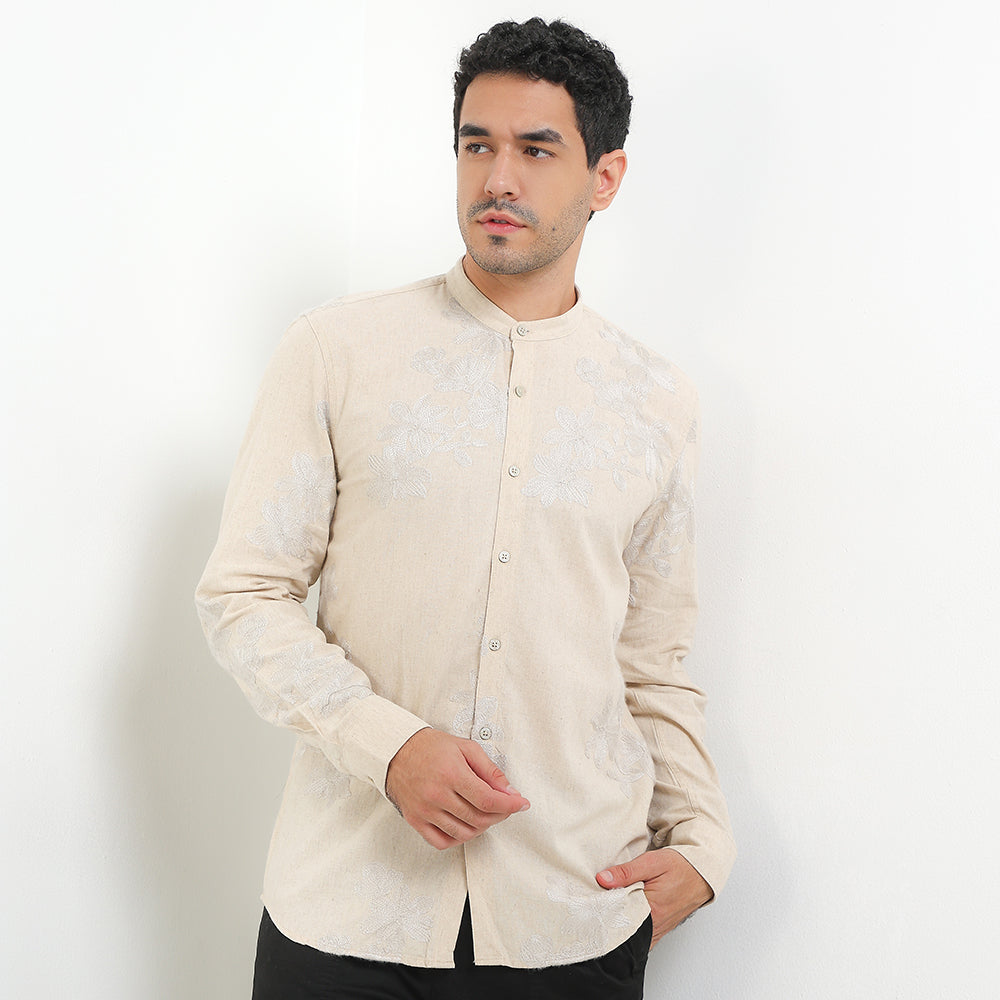 Andrew Smith Kemeja Koko Lengan Panjang Pria A0033J12A