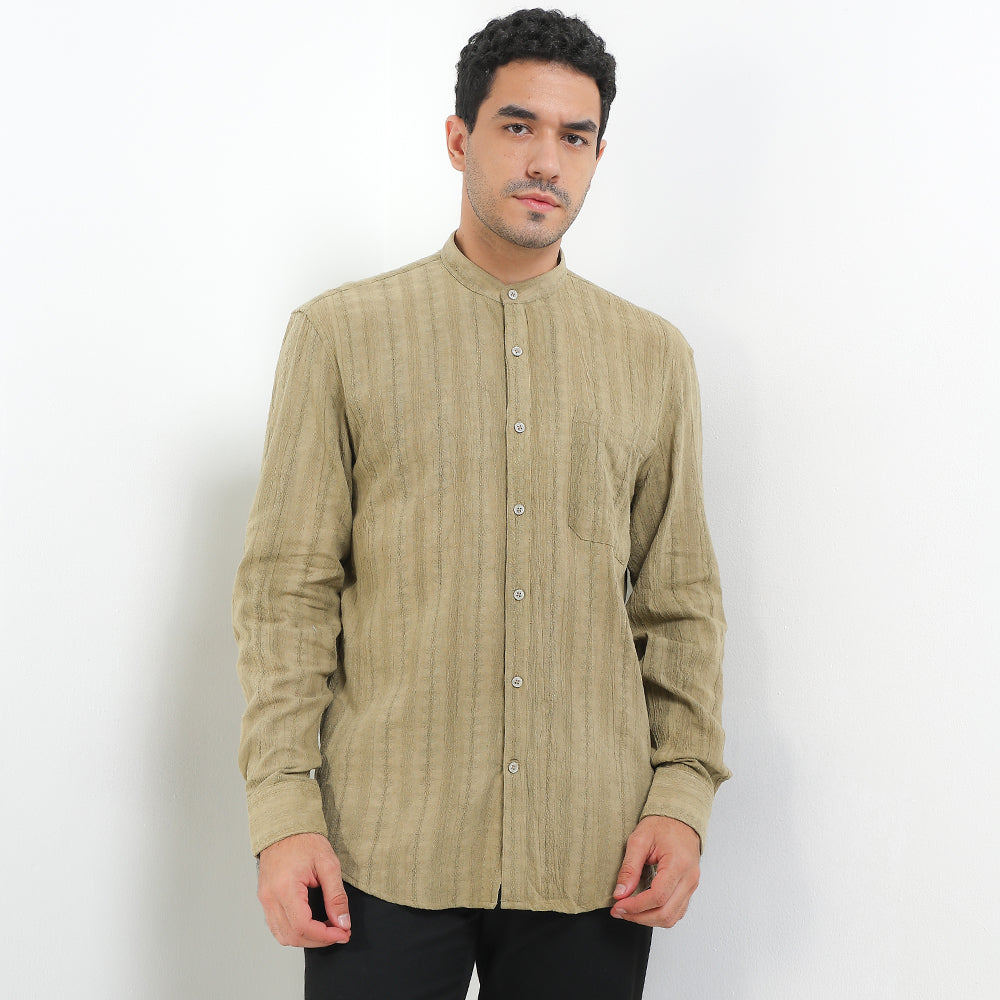 Andrew Smith Kemeja Koko Lengan Panjang Pria A0037J05A