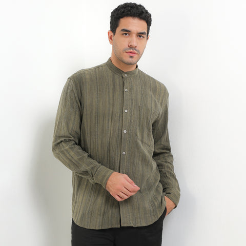 Andrew Smith Kemeja Koko Lengan Panjang Pria A0038J06E