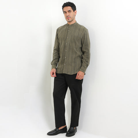 Andrew Smith Kemeja Koko Lengan Panjang Pria A0038J06E