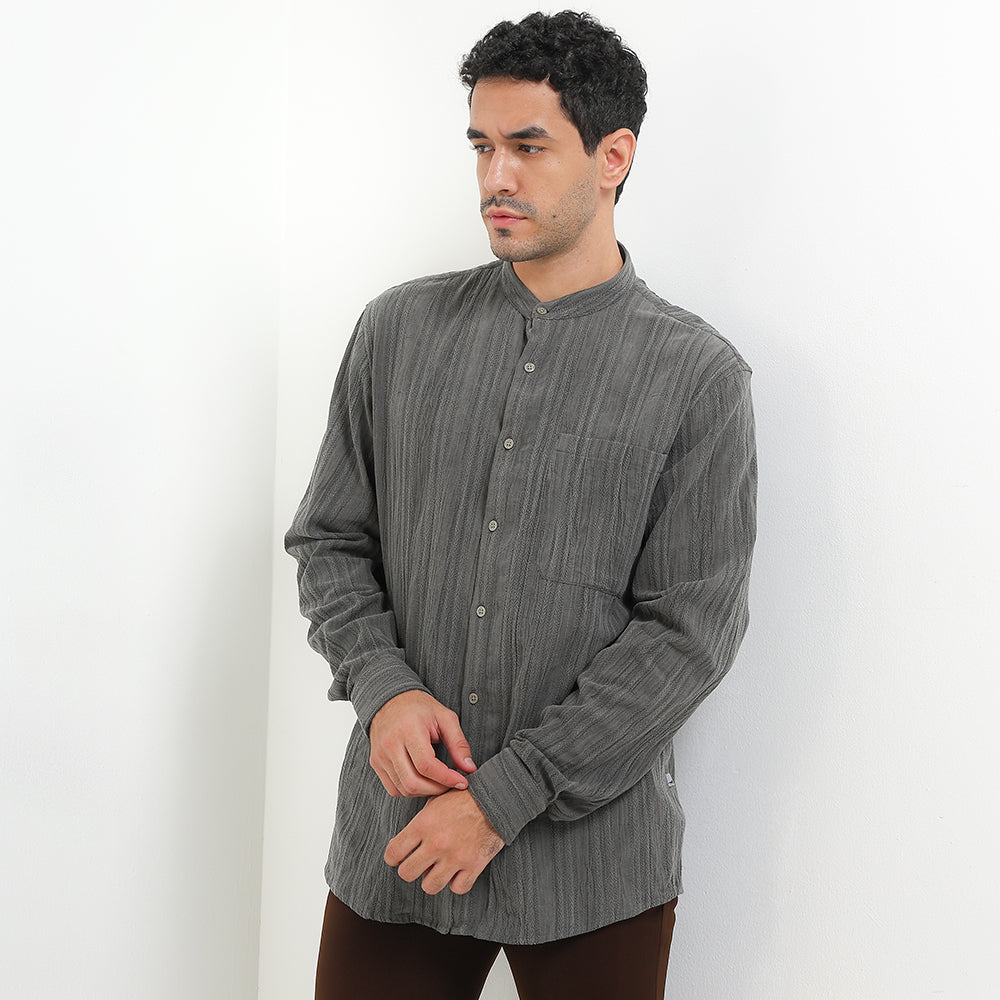 Andrew Smith Kemeja Koko Lengan Panjang Pria A0040J04A