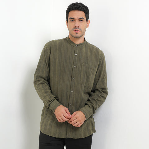 Andrew Smith Kemeja Koko Lengan Panjang Pria A0041J06E