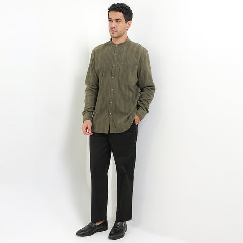 Andrew Smith Kemeja Koko Lengan Panjang Pria A0041J06E