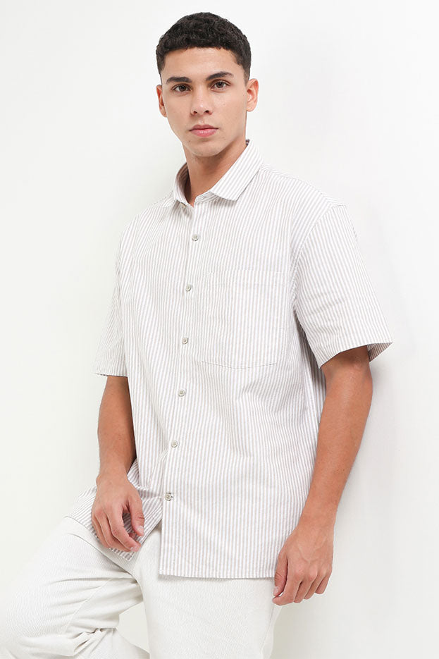 Andrew Smith Kemeja Lengan Pendek Loose Fit Pria A0001P03A