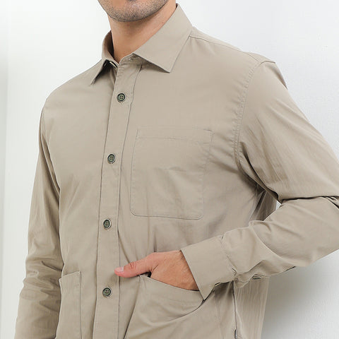 Andrew Smith Kemeja Lengan Panjang Loose Fit Pria A0002J06Z