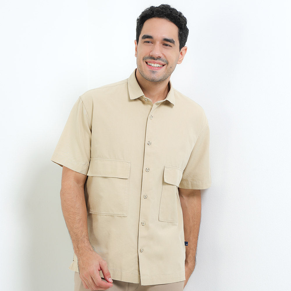 Andrew Smith Kemeja Lengan Pendek Loose Fit Pria A0008P05A