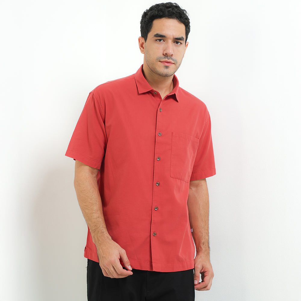 Andrew Smith Kemeja Lengan Pendek Loose Fit Pria A0009P11Z