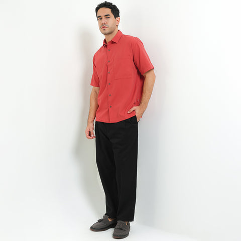 Andrew Smith Kemeja Lengan Pendek Loose Fit Pria A0009P11Z
