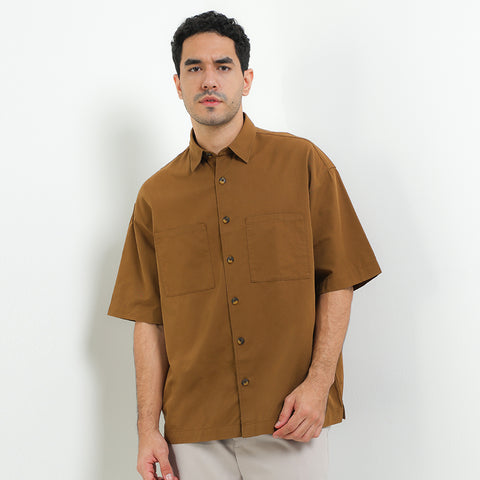 Andrew Smith Kemeja Lengan Pendek Loose Fit Pria A0010P03K
