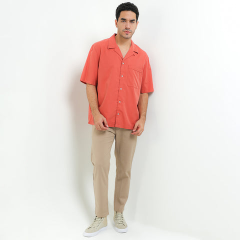 Andrew Smith Kemeja Lengan Pendek Loose Fit Pria A0011P10C