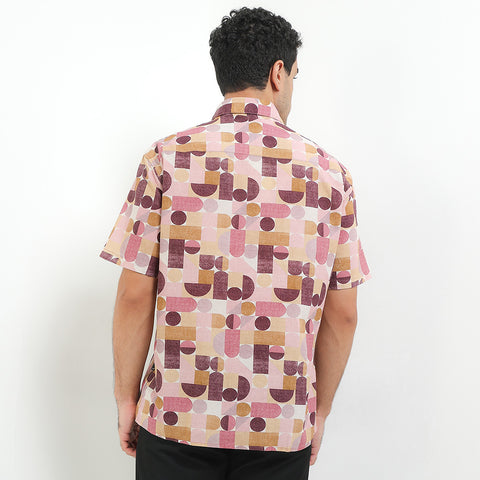 Andrew Smith Kemeja Lengan Pendek Loose Fit Pria A0016P09Z