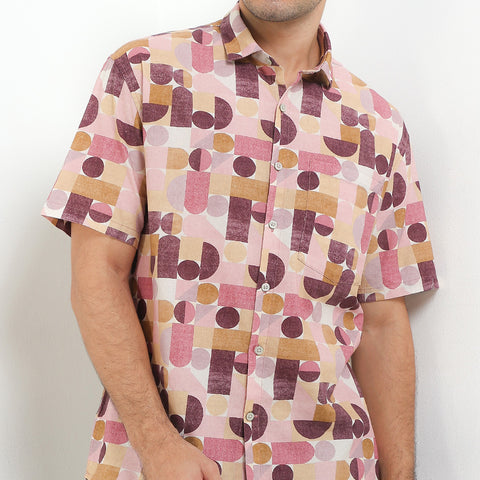 Andrew Smith Kemeja Lengan Pendek Loose Fit Pria A0016P09Z