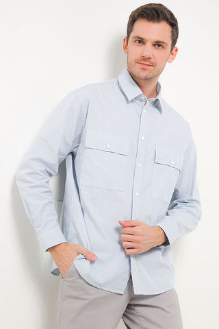 Andrew Smith Kemeja Lengan Panjang Oversize Pria A0001J02A