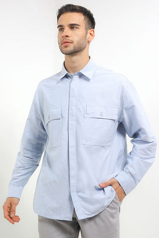 Andrew Smith Kemeja Lengan Panjang Oversize Pria A0002J02A