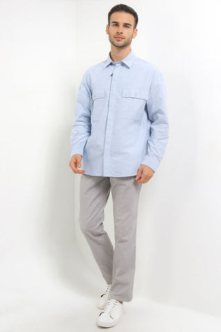 Andrew Smith Kemeja Lengan Panjang Oversize Pria A0002J02A