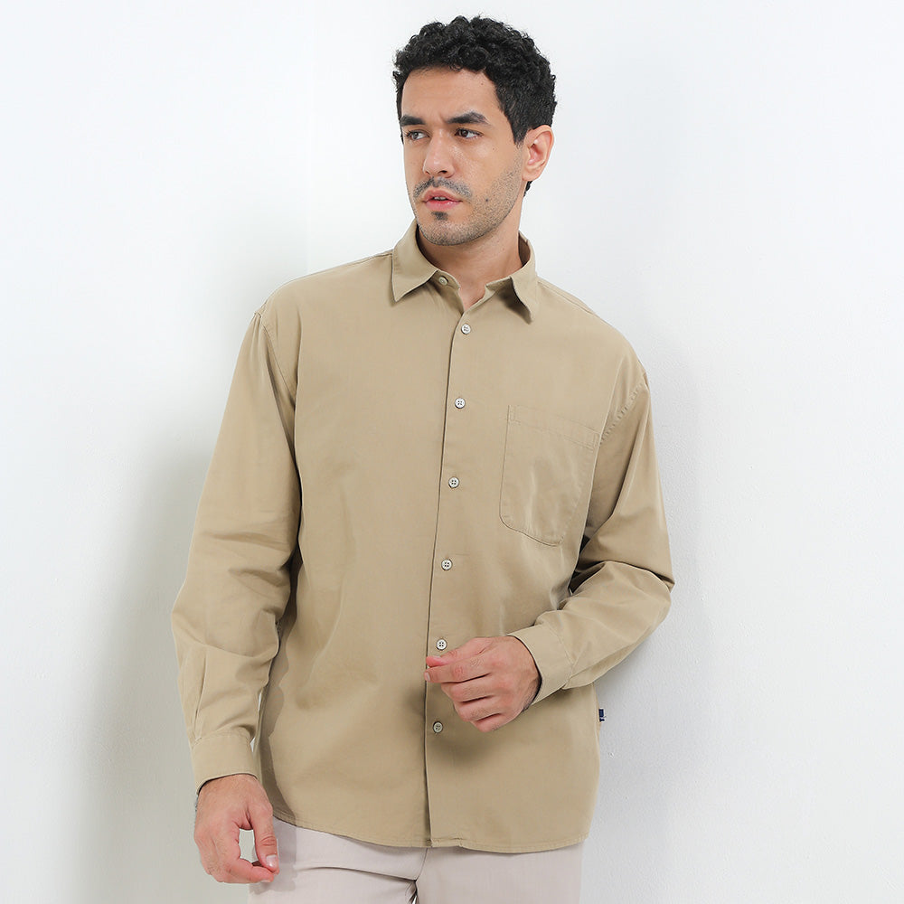 Andrew Smith Kemeja Lengan Panjang Oversize Pria A0005J12A