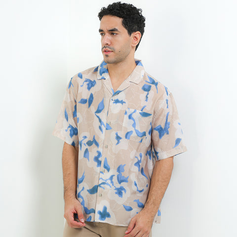 Andrew Smith Kemeja Lengan Pendek Oversize Pria A0020P05Z