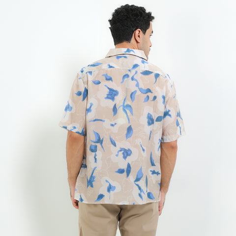 Andrew Smith Kemeja Lengan Pendek Oversize Pria A0020P05Z