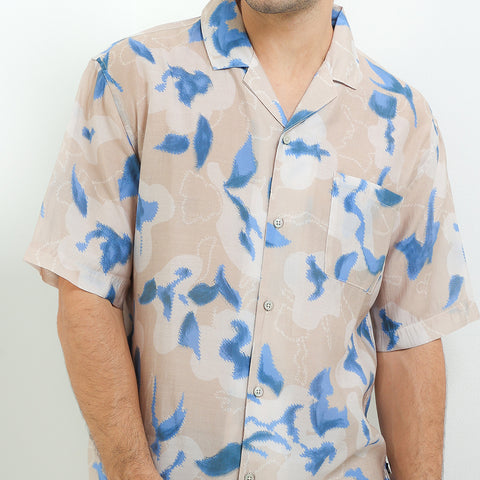 Andrew Smith Kemeja Lengan Pendek Oversize Pria A0020P05Z