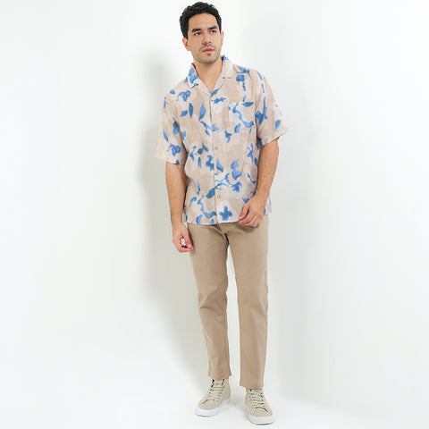 Andrew Smith Kemeja Lengan Pendek Oversize Pria A0020P05Z