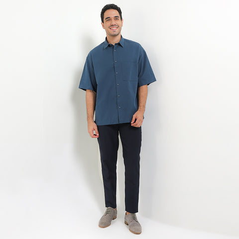 Andrew Smith Kemeja Lengan Pendek Oversize Pria A0021P02H