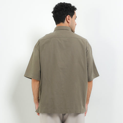 Andrew Smith Kemeja Lengan Pendek Oversize Pria A0022P06G
