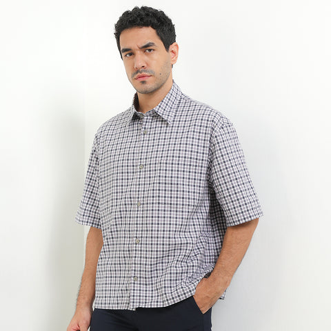 Andrew Smith Kemeja Lengan Pendek Oversize Pria A0026P09Z