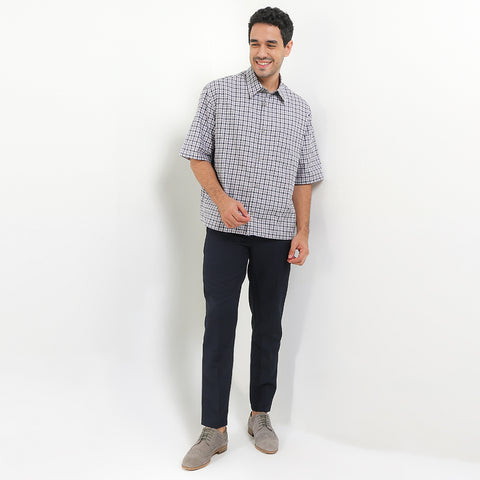 Andrew Smith Kemeja Lengan Pendek Oversize Pria A0026P09Z