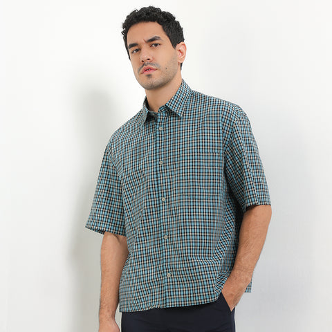 Andrew Smith Kemeja Lengan Pendek Oversize Pria A0027P06Z