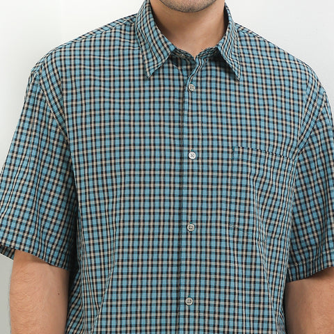 Andrew Smith Kemeja Lengan Pendek Oversize Pria A0027P06Z