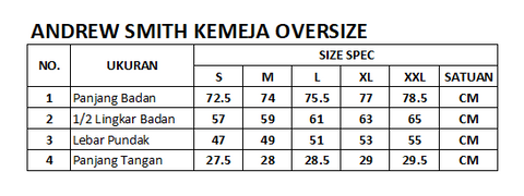 Andrew Smith Kemeja Lengan Pendek Oversize Pria A0013P03A