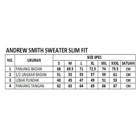 Andrew Smith Sweater Slim Fit Pria A0001J02H