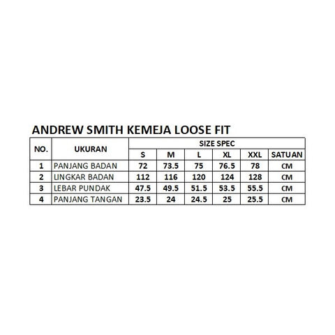 Andrew Smith Kemeja Lengan Pendek Loose Fit Pria A0002P03G