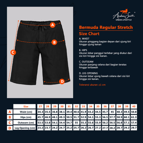 Andrew Smith Celana Pendek Bermuda Regular Fit Pria A0025X09A