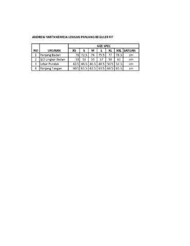 Andrew Smith Kemeja Lengan Panjang Pria A0268J08D