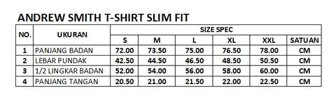 Andrew Smith T-Shirt Slim Fit Pria A0163P11E