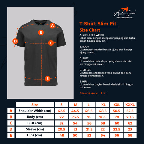 Andrew Smith T-Shirt Slim Fit Pria A0126P06E