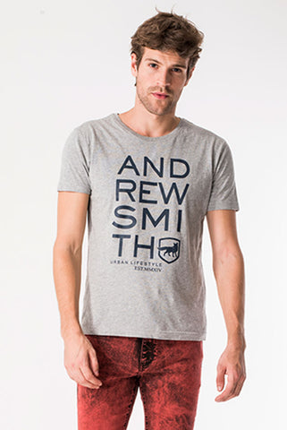 Andrew Smith T-Shirt Slim Fit Pria A0069P04C