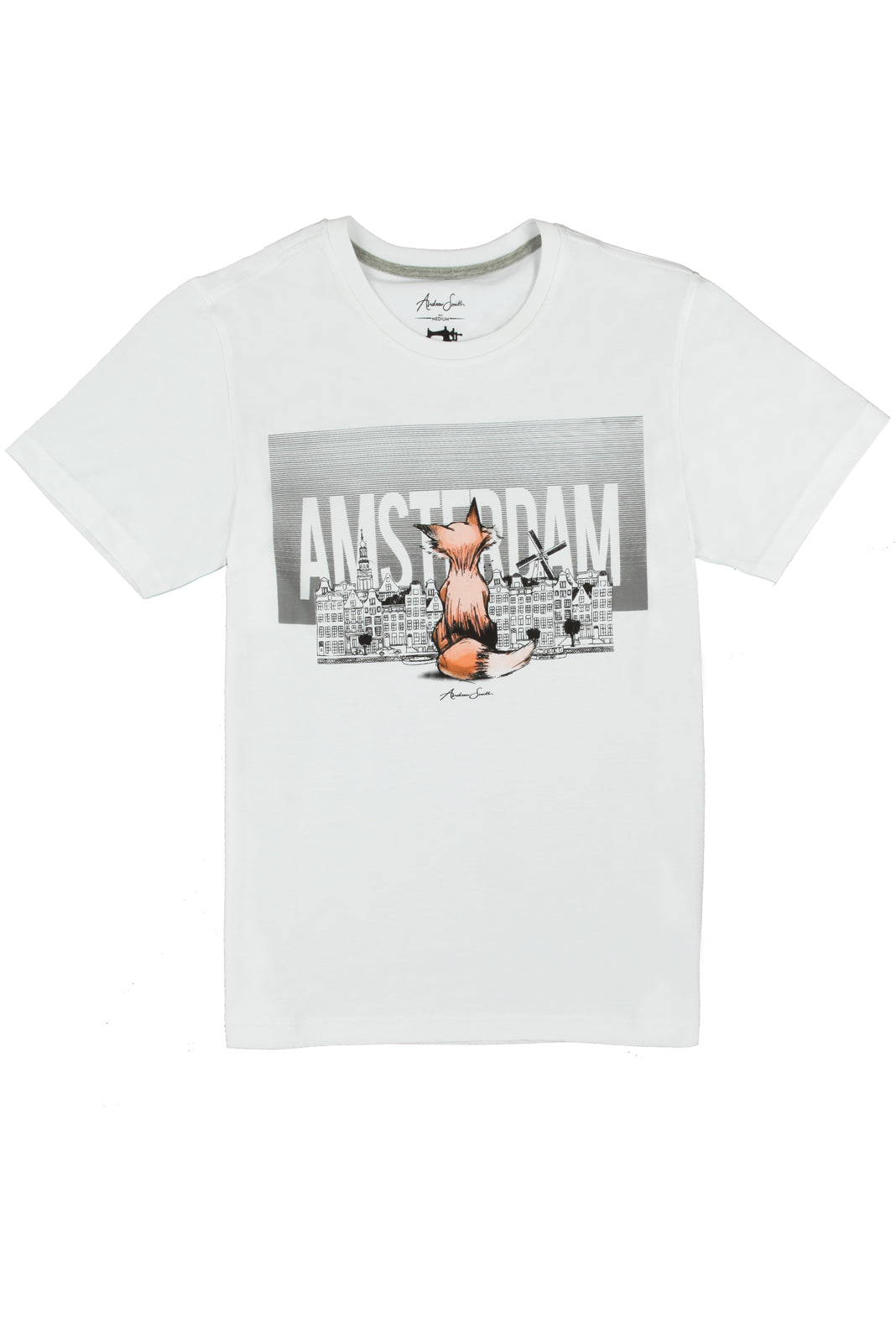 Andrew Smith T-Shirt Slim Fit Pria A0078P08D